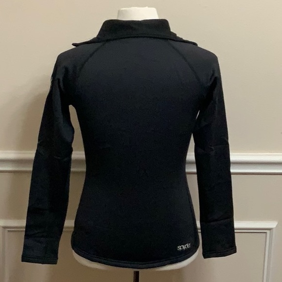 Spyder BANDITA 1/2 ZIP FLEECE top - Black - Picture 4 of 16